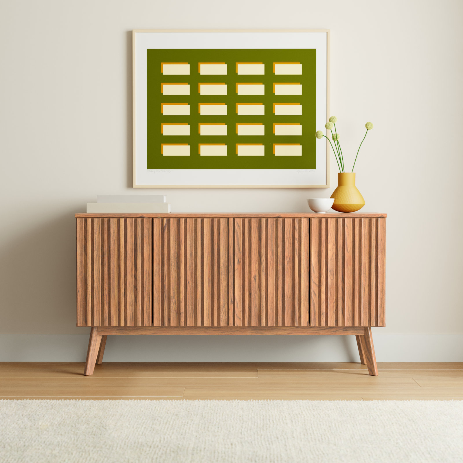 Helena 62'' Media Console, Oak