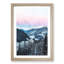 Pink Sky Over The Mountains In Italy - Single Picture Frame Print on MDF-56862828-56862830