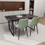 Ensemble de table et de chaise de salle à manger élégant avec un design moderne, idéal pour les réunions de famille et pour créer une atmosphère de salle à manger confortable