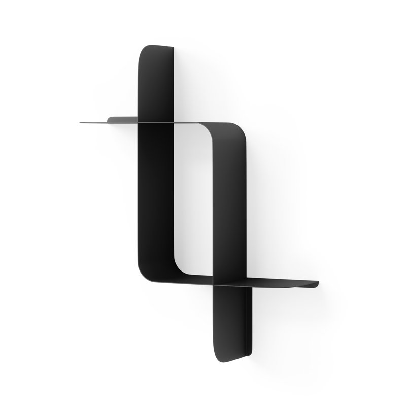 Tablette en métal Hazeleen, Noir