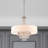 Claudelle 5 - Light Dimmable Drum Chandelier