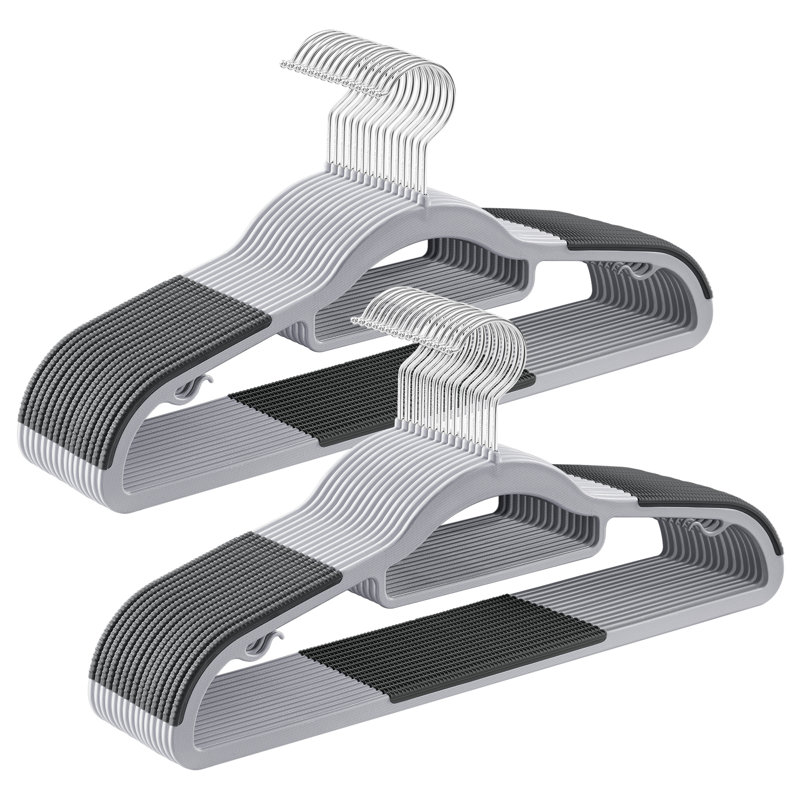 Bletsoe Non-Slip Standard Hanger, 30, Grey
