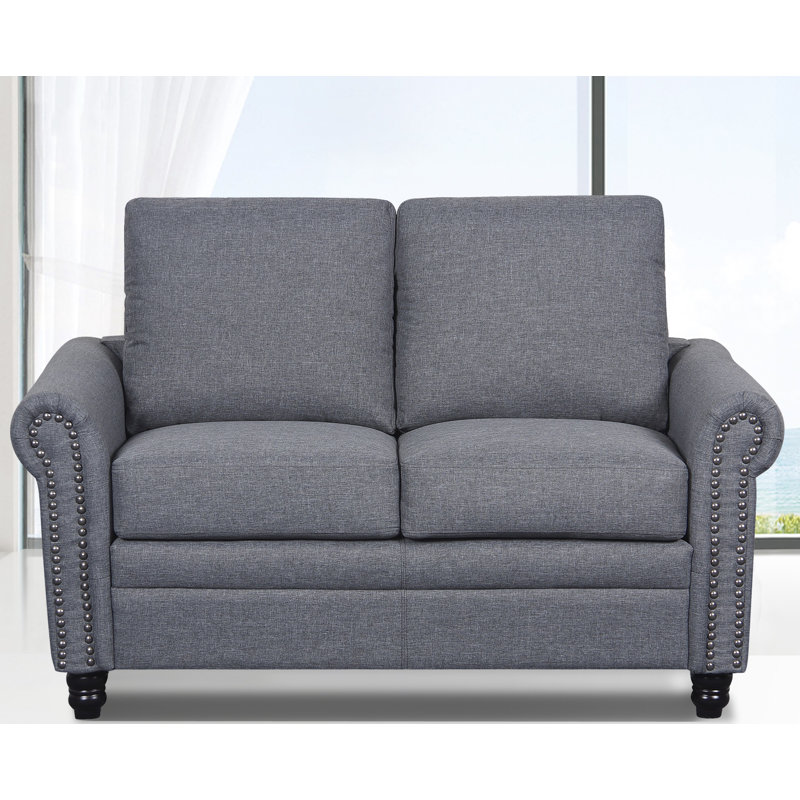 Rosalind Upholstered 54.3'' Loveseat, Light Gray