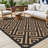 Shimeek Reversible Black / Brown Waterproof Outdoor Mat-1436433533-1428180197