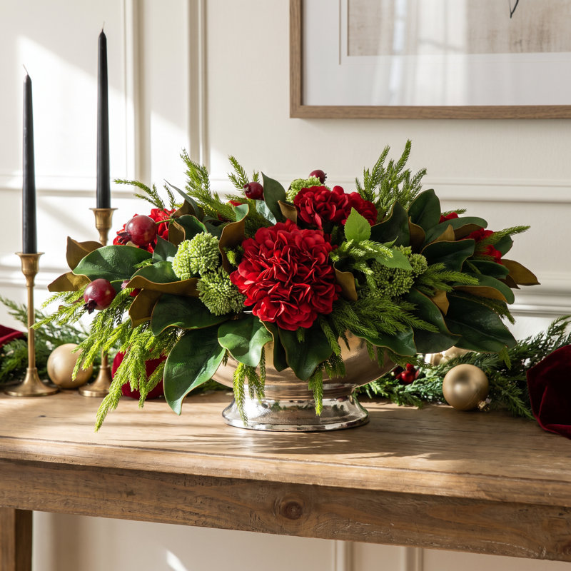 Jana Hydrangea Floral Arrangement in Vase