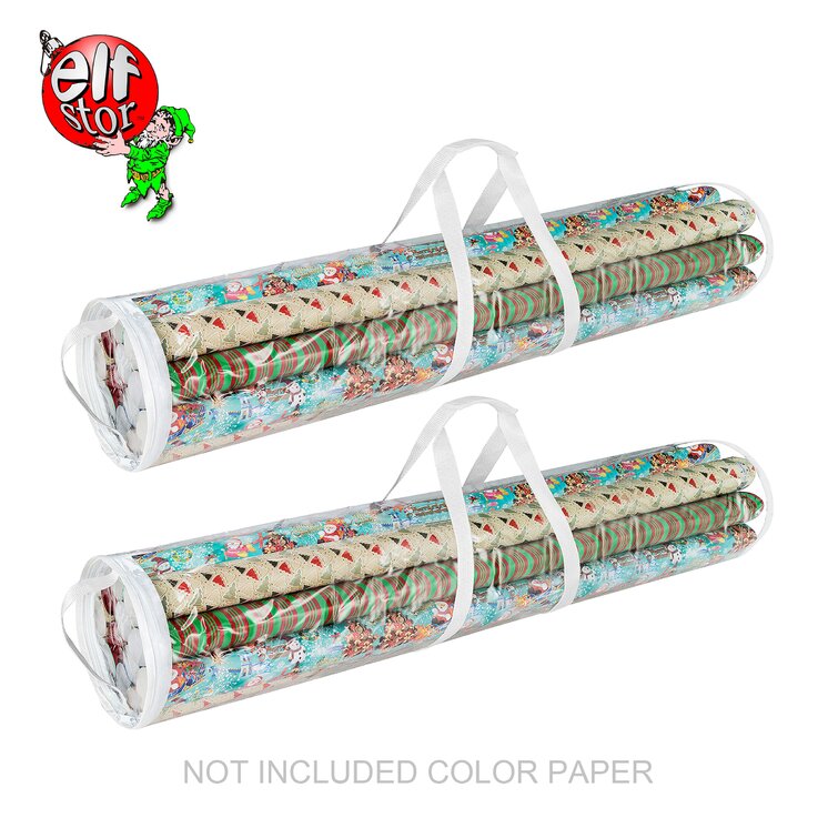 Santa's Bags Hanging Wrapping Paper Storage Bagw/Toolbox 
