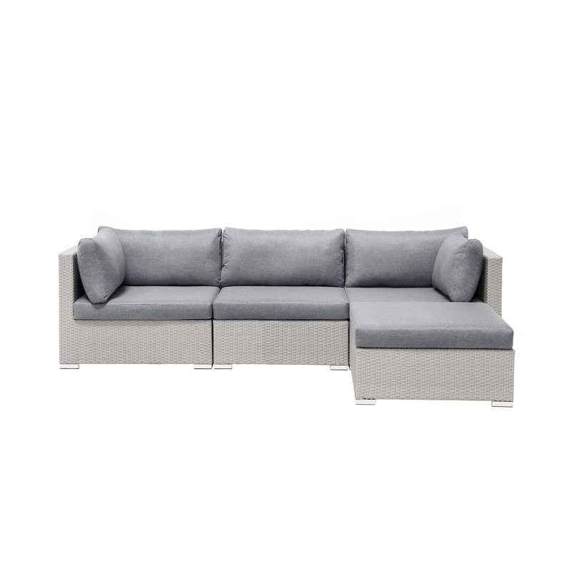 Mahie 4 Seater Rattan Corner Sofa Set