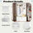 Hall Tree With Storage Cabinets, Display Shelves, Hooks And Shoe Bench-117378755