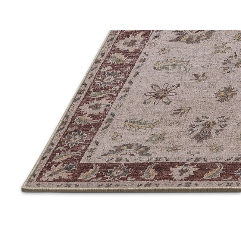 Tapis oriental brun Zale, Rectangle 4 pi x 6 pi