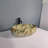 QieRao 16'' Marble Ceramic Oval Bathroom Sink
