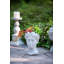 Greek Style Cement Head Planter - Indoor Outdoor Home Garden Decor, D7" X 11"-194754769
