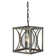 Adella 1 - Light Silver Square/Rectangle Pendant