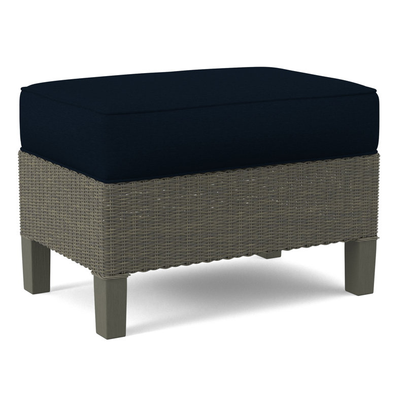 Gibraltar Ottoman, Greystone, Beige Performance Fabric; 0851-73