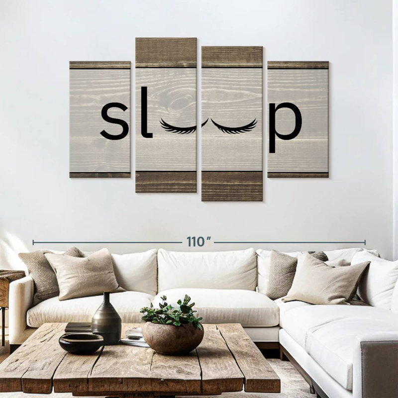 Tergel Sleep, typographie, H 54 po x l 84 po