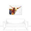 «Painterly Bull» - peinture sur toile tendue