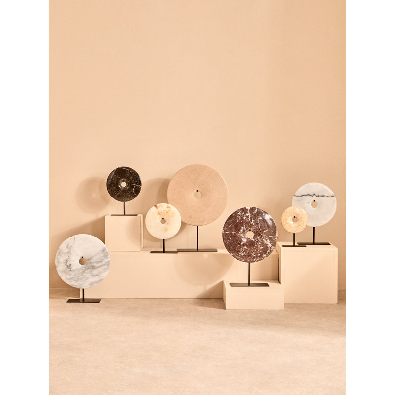 Abstract Figurines & Sculptures, White, 20.96cm H x 19.56cm W x 8.89cm D