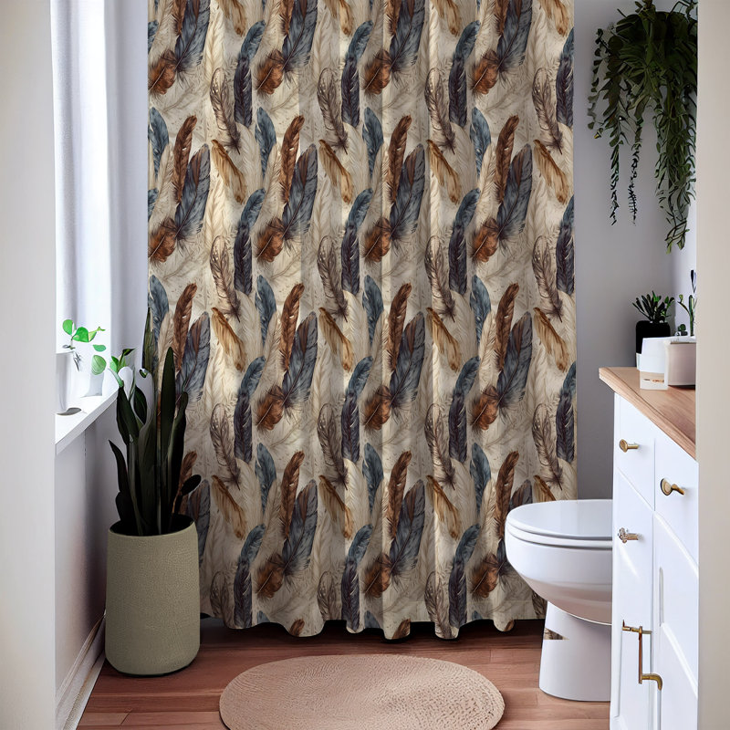 Abstract Shower Curtain, 72" H x 70" W