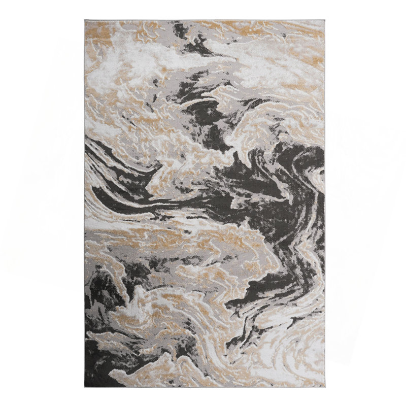 Collection 2X3 Grey /Abstract Non-Shedding Living Room Bedroom Dining Home Office Stylish And Stain Resistant Area Rug, Gray