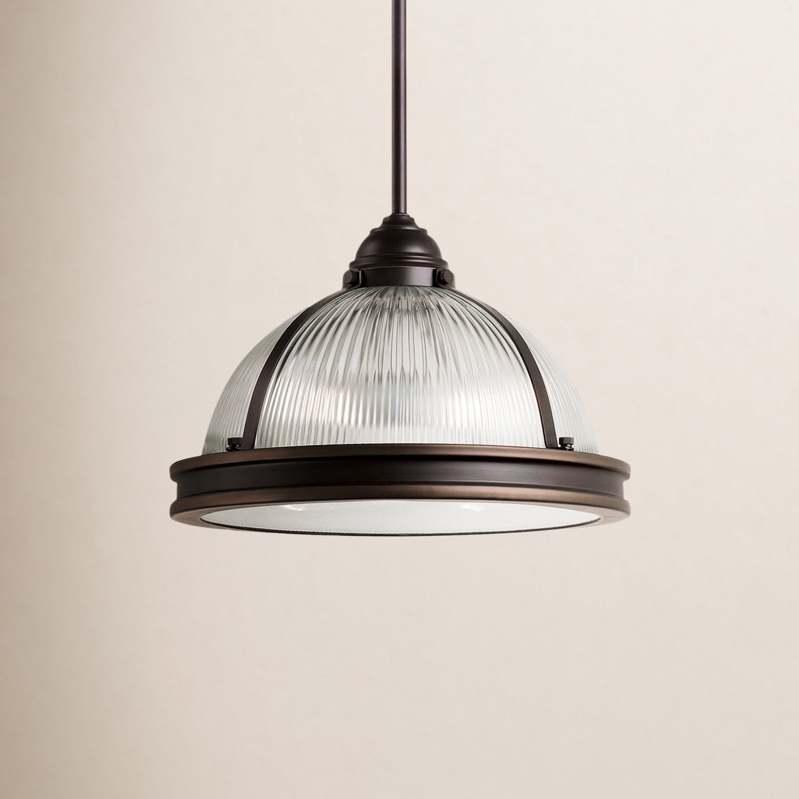 Ainsley 2 Light Glass Dimmable Pendant, Not Included, Autumn Bronze