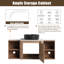 Ensemble de meuble-lavabo simple 48 po avec plateau en pierre reconstituée Eaton-1165914479-1173083307