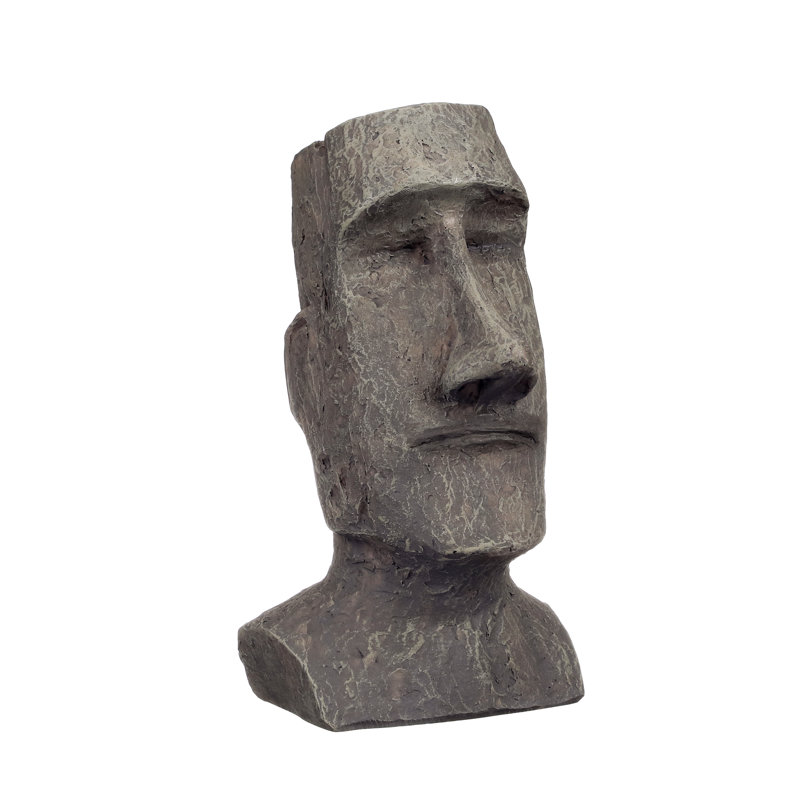 Sculpture monolithe Ahu Akivi Moai Quercia