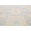 Tapis décoratif en laine de conception unique noué à la main New Age Oushak beige/bleu 9 pi x 12 pi 4 po