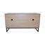 Maison de chat moderne en bois avec tapis à gratter - 47,64 po x 21,46 po x 25,98 po, 76,4 lb