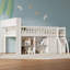 Lit mezzanine double avec rangement, tête de lit avec lumière DEL, blanc-1229856679-1229856678