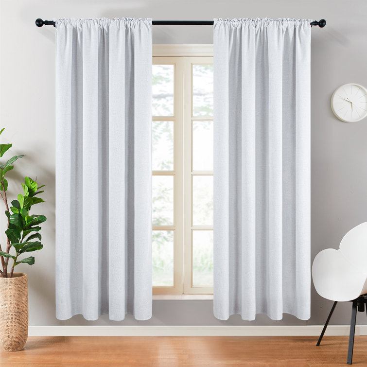 Red Barrel Studio® Bhargav Polyester Blackout Curtain Pair & Reviews ...