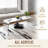 39.25" Long Rectangle All Acrylic 15Mm Thick Waterfall Coffee Table, Clear
