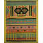 Tapis géométrique kilim carré 8 x 8