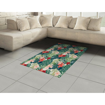 Henman Floral Hand Woven Area Rug