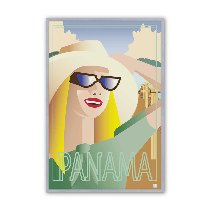 Impression de Panama Holiday Dream, Impression encadrée sans passe-partout, H 15,25 po x l 12,25 po, Chrome poli