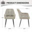 Chenille Fabric Dining Chair-667873213