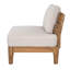 Ensemble de conversation d'extérieur en bois d'acacia Kaelin Mid-Century avec coussins épais pour patio, balcon et jardin-126698168