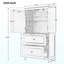 Armoire de rangement pour salle de bain, armoire avec deux portes et tiroirs, tablette réglable, panneau de fibres à densité moyenne, noir-1957811516