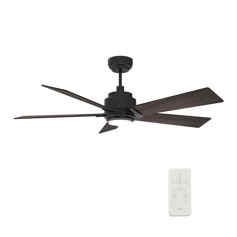 Walesky 52'' Smart Ceiling Fan With Remote, Light Kit Included, Works With Google Assistant And Amazon Alexa,Siri Shortcut.