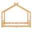 Lits en bois massif pour enfants, style Montessori spacieux, finition naturelle