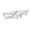 Auvent de 200 cm de large x 86 cm de profondeur - Toit en polycarbonate et alliage d'aluminium - Supports antirouille pour charges de neige importantes - Porte et fenêtre modernes - 200 cm x 86 cm - Résistant à la rouille et à la chaleur
