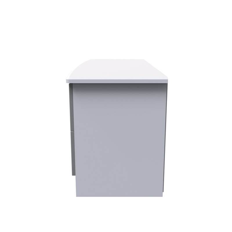 Fully Assembled Letoya 4 - Drawer Chest of Drawers, Grey Gloss