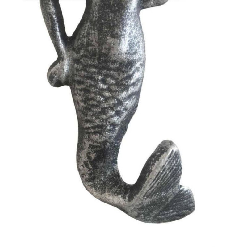 Crochet mural Burdine Mermaid, Argent antique