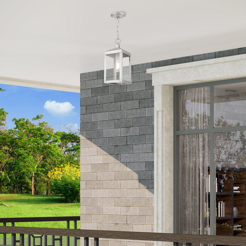 Inniss 1 - Light Brushed Nickel Lantern Pendant