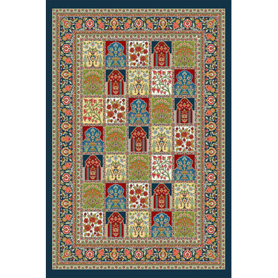 Multicolor Traditional Mixed Floral Pattern Machine Washable Decorative Rug