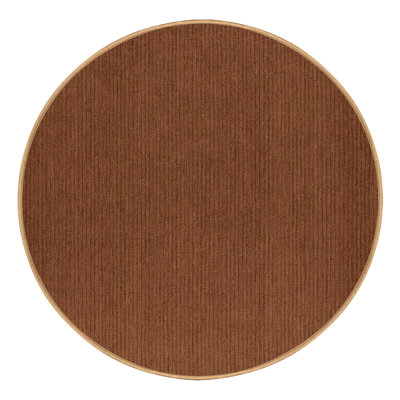 Tapis brun uni lavable à la machine