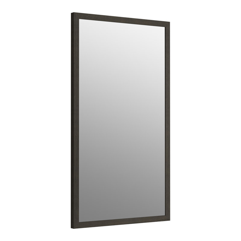 Jacquard Bathroom/Vanity Mirror, Felt Gray