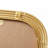 Rounded Rectangle Fluted Wall Mirror Gold See Below