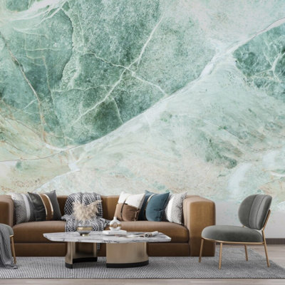 Green Marble Stone Texture Wall Mural