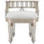 Rebecca Mirrored 21"W Vanity Stool
