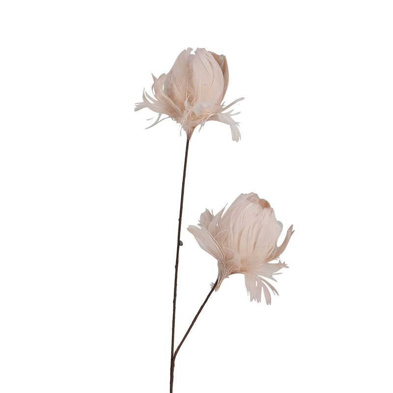 Tige de fleur en plumes biologiques