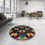 Tapis crème / bleu / vert Abstract-1756429213